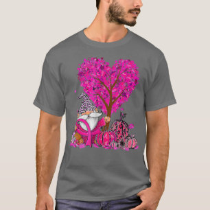 Camiseta Gnomes Pumpkin Tree Autumn Conciencia sobre el cán