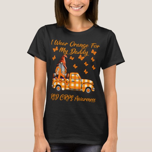 Camiseta Gnomes Que Uso Naranja Para Mis Papi RSD CRPS (Anverso)