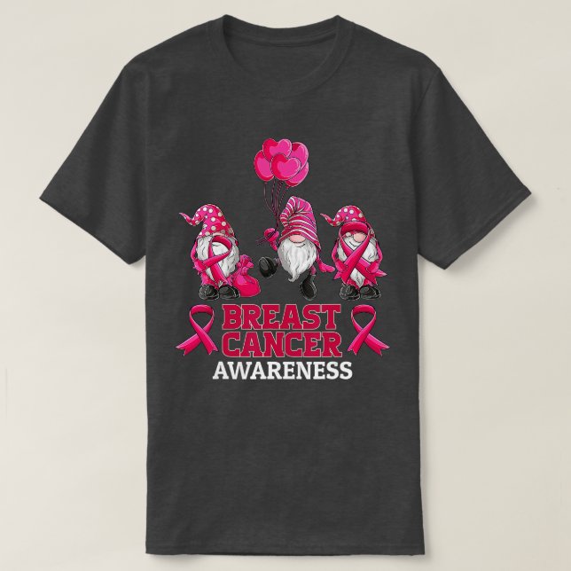 Camiseta gnomes Sensibilización sobre el cáncer de mama Cin (Diseño del anverso)