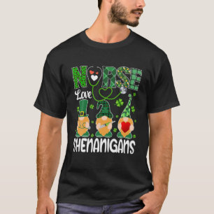 Camiseta Gnomes Shenanigans Enfermera St. Pat