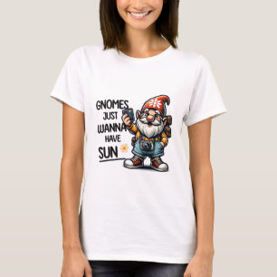 Camiseta Gnomes Sólo Quiero Tomar Sol