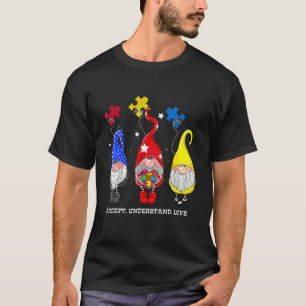 Camiseta Gnomes sosteniendo el rompecabezas Pieza Autismo S