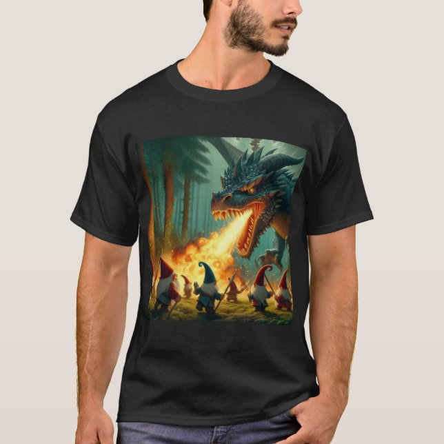 Camiseta Gnomes vs Dragon (Anverso)