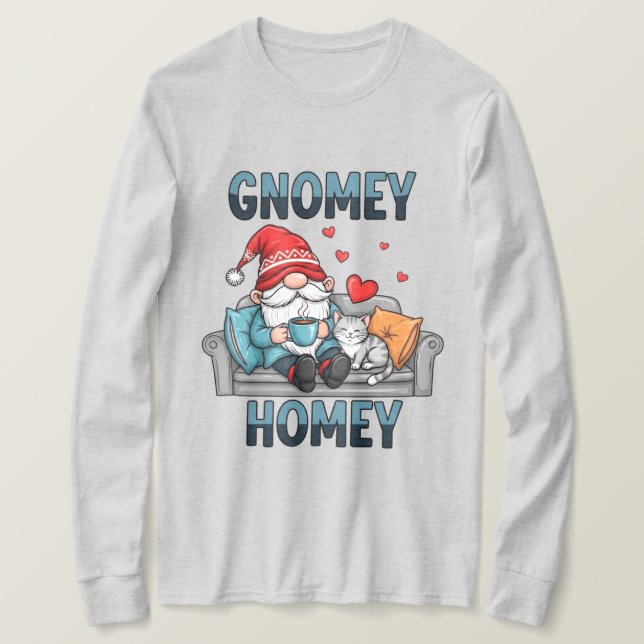 Camiseta Gnomey homey gnome en casa (Anverso del diseño)