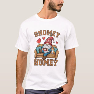 Camiseta Gnomey homey gnome en el diseño del hogar