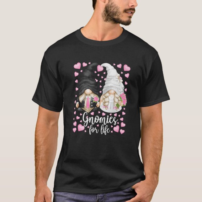 Camiseta Gnomies For Life - Novia Única Y Groom For Bach (Anverso)