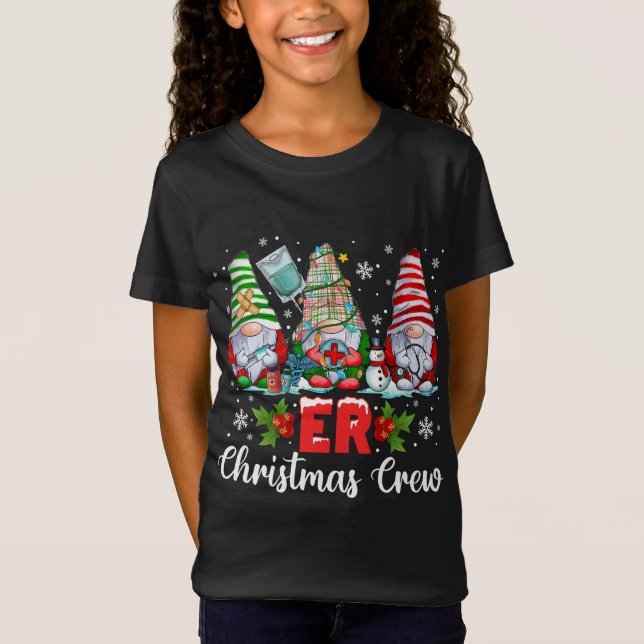 Camiseta Gnomies Navidades de enfermería Gnomes Crew (Anverso)