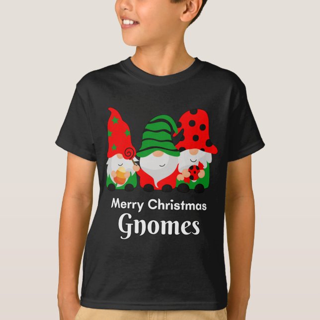 Camiseta Gnomies Navidades Regalos Gnomo Gnomes Amigos Merr (Anverso)
