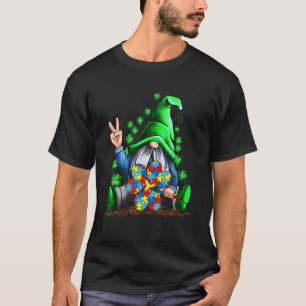 Camiseta Gnomies Trébol Conciencia del Autismo Día de San P