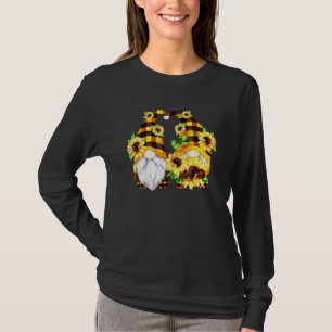 Camiseta Gnomis De Girasol Cute Para Mujeres Jardineras Y H