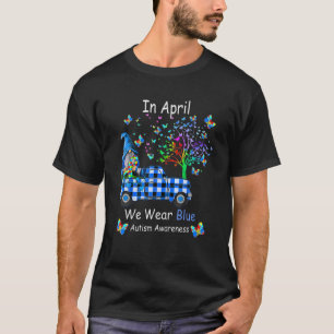 Camiseta Gnomis En Abril Usamos Conciencia Del Autismo Azul