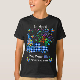 Camiseta Gnomis En Abril Usamos El Autismo Azul, La Concien
