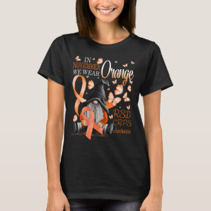 Camiseta Gnomis En Noviembre Usamos Conciencia Naranja Del 