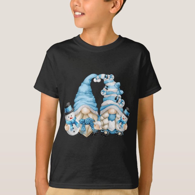 Camiseta Gnomitas De Amante De Invierno Para Mujeres Con S (Anverso)