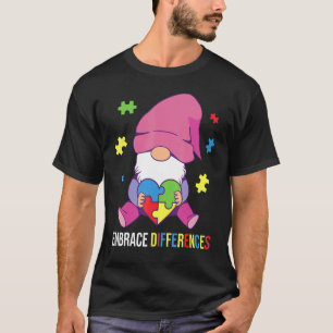 Camiseta Gnomo Acepta Diferencias Conciencia del Autismo Au