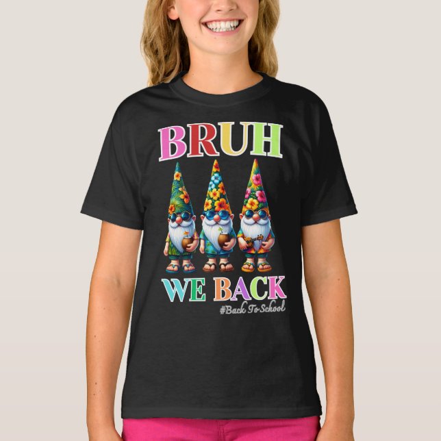 Camiseta Gnomo Adorable Hermano Volvemos al colegio  (Anverso)