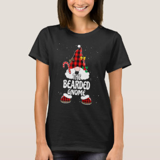 Camiseta Gnomo Barbudo Cuadros Búfalo Familia Pareja Navida