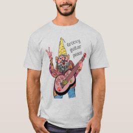 Camiseta Gnomo Caprichoso con Guitarra de la Paz, Vibra Gro