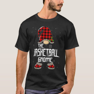 Camiseta Gnomo de Baloncesto Cuadros de Búfalo Familia Comb