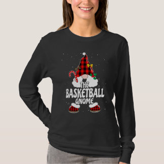 Camiseta Gnomo de Baloncesto Cuadros de Búfalo Familia Pare