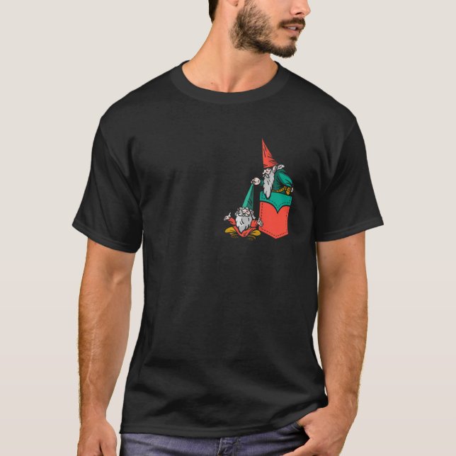 Camiseta Gnomo de bolsillo colgante Gnomies (Anverso)