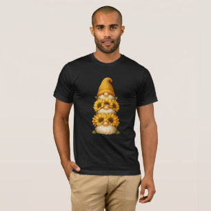 Camiseta Gnomo de Girasol Sonrisas Ocultas Bajo el Dorado