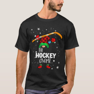 Camiseta Gnomo de Hockey sobre Hielo Plaid Rojo de Búfalo F