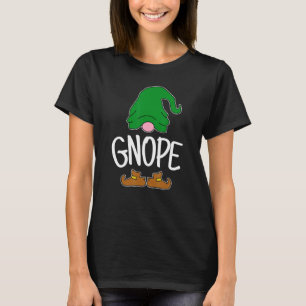 Camiseta Gnomo de jardín Tomte escandinavo Suecia Nope