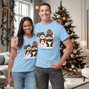 Camiseta Gnomo de Navidad Acogedor Muñeco de Nieve Fiesta d
