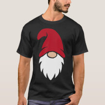 Gnomo de Navidad con sombrero rojo lindo