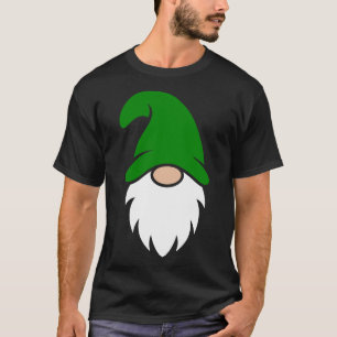 Camiseta Gnomo de Navidad de color verde oscuro