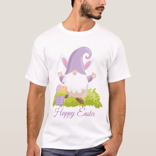 Camiseta Gnomo de Pascua y día de fiesta lindos de los (Anverso)