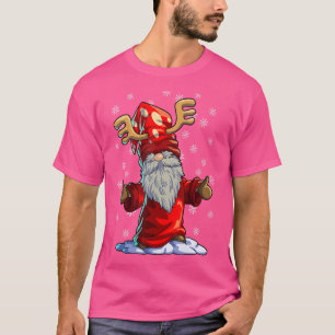Camiseta Gnomo de reno Hombres Mujeres Búfalo Cristo Rojo