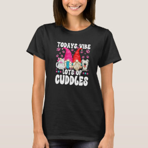 Camiseta Gnomo Divertido Gato Y Perro Dicho Para Mujeres Y