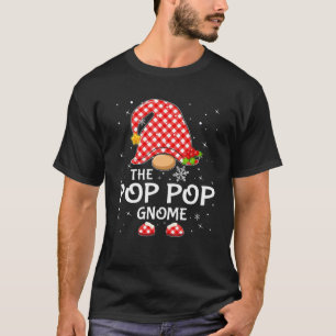 Camiseta Gnomo Divertido Pop Pop para Parejas Navideñas Fam