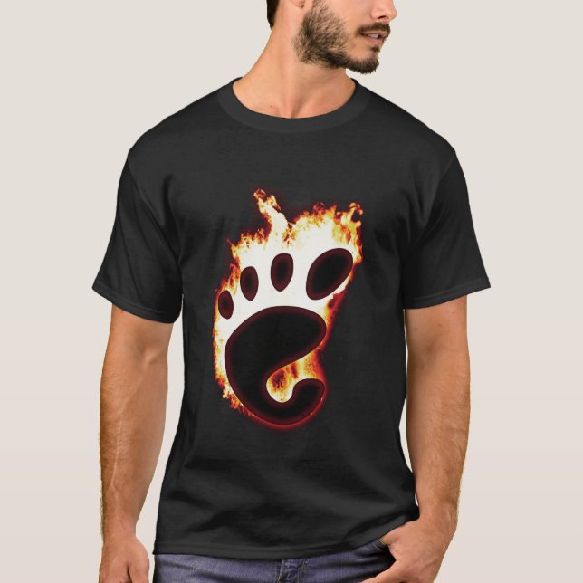Camiseta GNOMO en el fuego (Anverso)