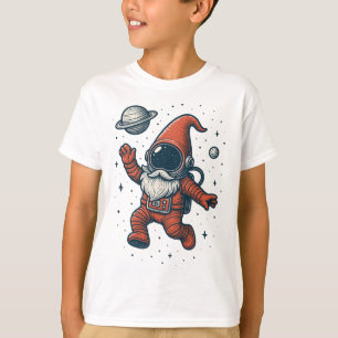 Camiseta Gnomo Espacial Astronauta De Navidad Divertido Gal