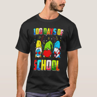 Camiseta Gnomo Feliz 100 Días De Escuela Para Maestro Estud