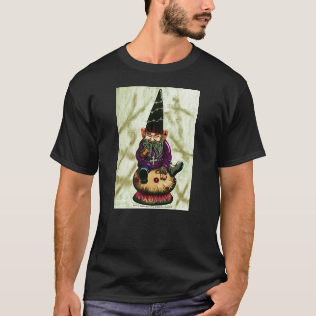 Camiseta Gnomo gótico y seta del jardín (Anverso)