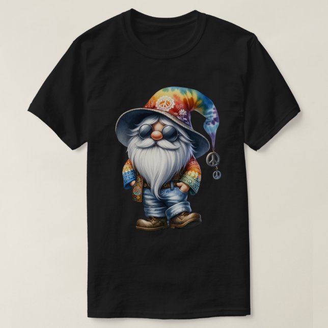 Camiseta Gnomo hippie (Diseño del anverso)