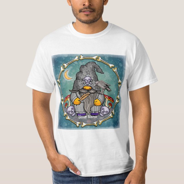 Camiseta gnomo mago oscuro (Anverso)