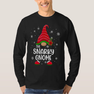 Camiseta Gnomo Malhumorado de Cuadros de Búfalo Familia Com