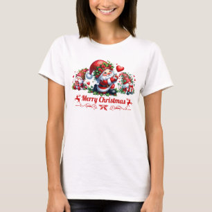 Camiseta Gnomo Navideño Rojo