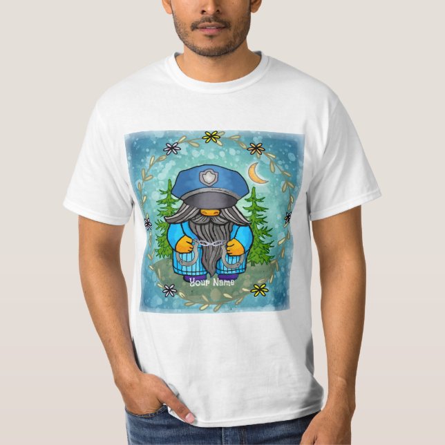 Camiseta gnomo policial (Anverso)