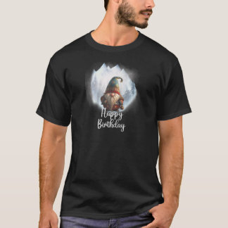 Camiseta Gnomo Sueco Nieve Invierno Gnomo s Cumpleaños de G