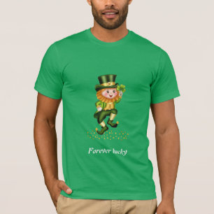 Camiseta Gnomo Verde Afortunado para Siempre Día de San Pat