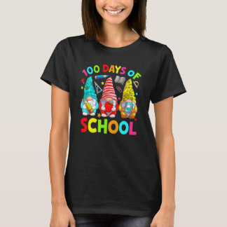 Camiseta Gnomos 100 Días De Escuela Feliz 100º Día Té Para