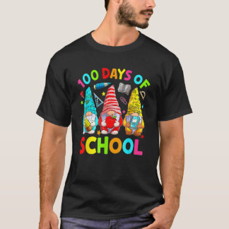 Camiseta Gnomos 100 Días De Escuela Feliz 100º Día Té Para