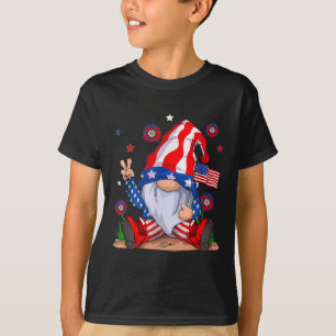 Camiseta Gnomos 4 de julio Gnomos patrióticos Divertido ame