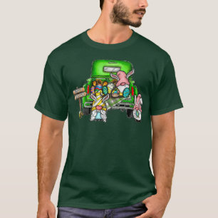 Camiseta gnomos bonitos con orejas conejitas Huevos Caza Ca